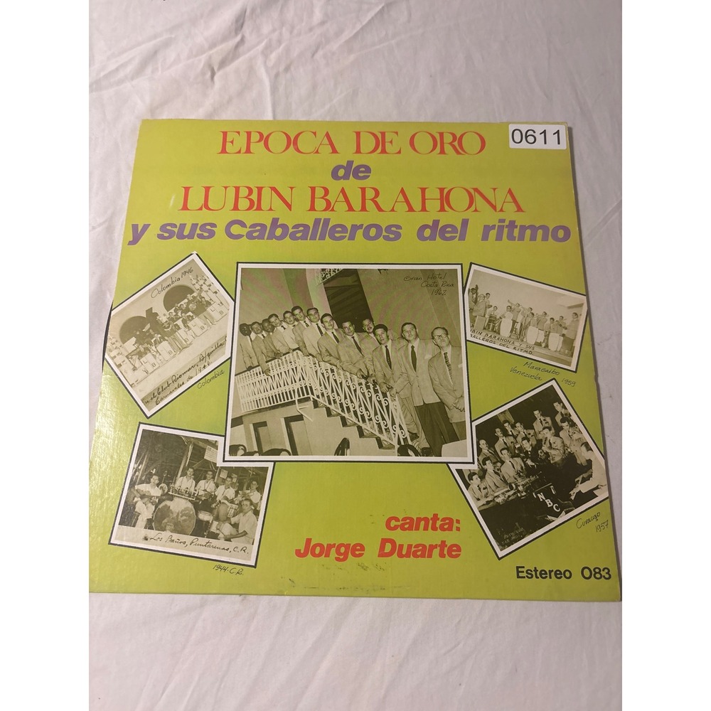 Lubin Barahona Epoca De Oro Vinyl LP Jorge Duarte Costa Rica Lyra 083 Good Latin